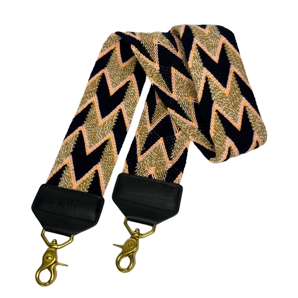 Shoppe Salt Detachable Hand Woven Crossbody Strap Brass Hooks 41”